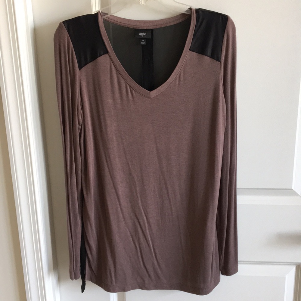 Mixed media blouse